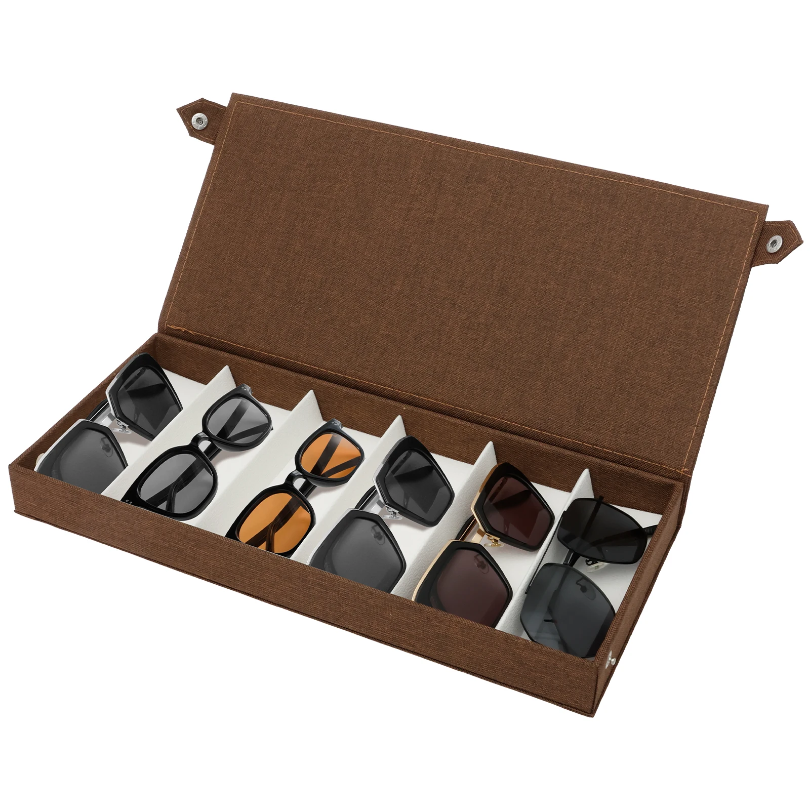 Jewelry Eyewear Watches & Accessories - صندوق تخزين نظارات شمسية بـ 6