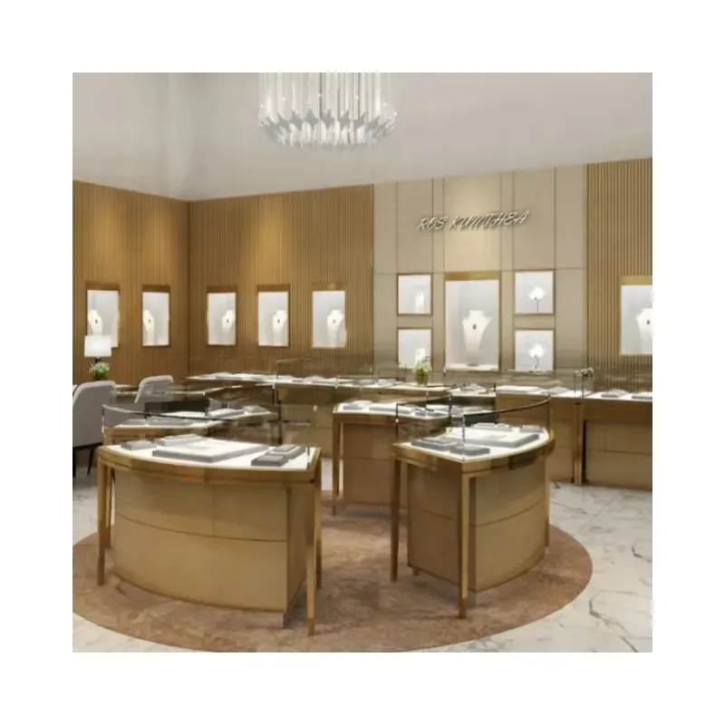 Used Jewelry Watches - واجهة عرض مستديرة للمجوهرات والساعات مع