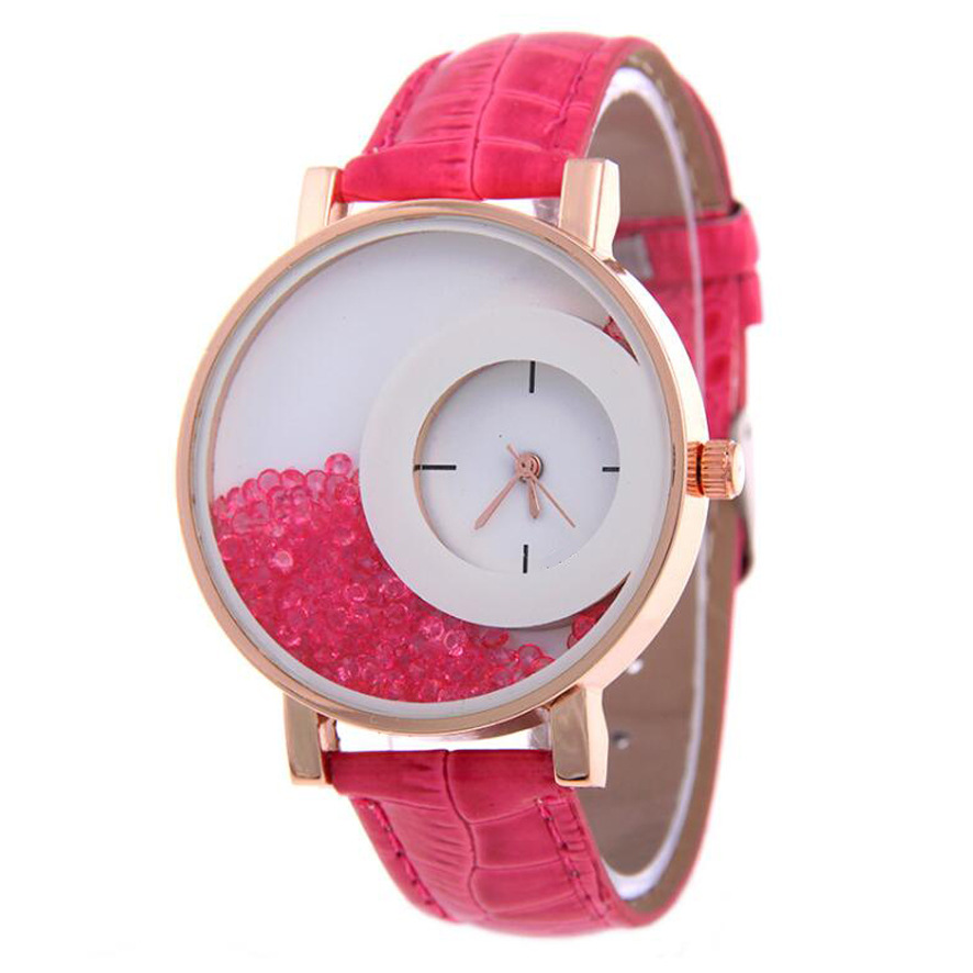 Jewelry Diamond Watches - ساعة يد نسائية UTHAI BK128 بتصميم