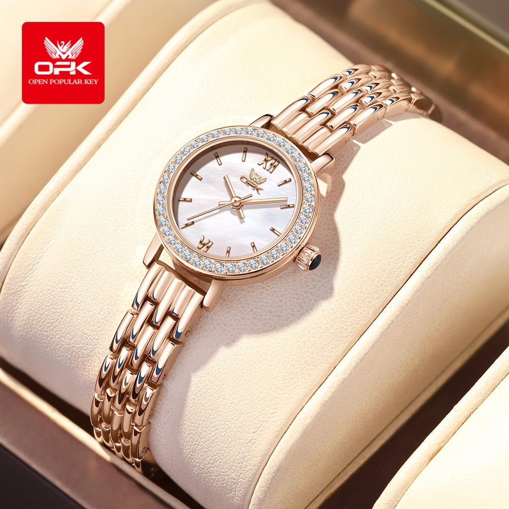 Jewelry Diamond Watches - ساعة OPK 6063 الفاخرة للنساء بتصميم