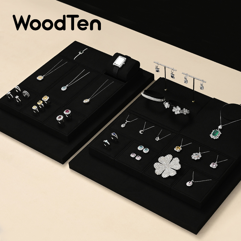 Jewelry And Watches Exhibition - WoodTen ضوء عرض المجوهرات الفاخرة حامل