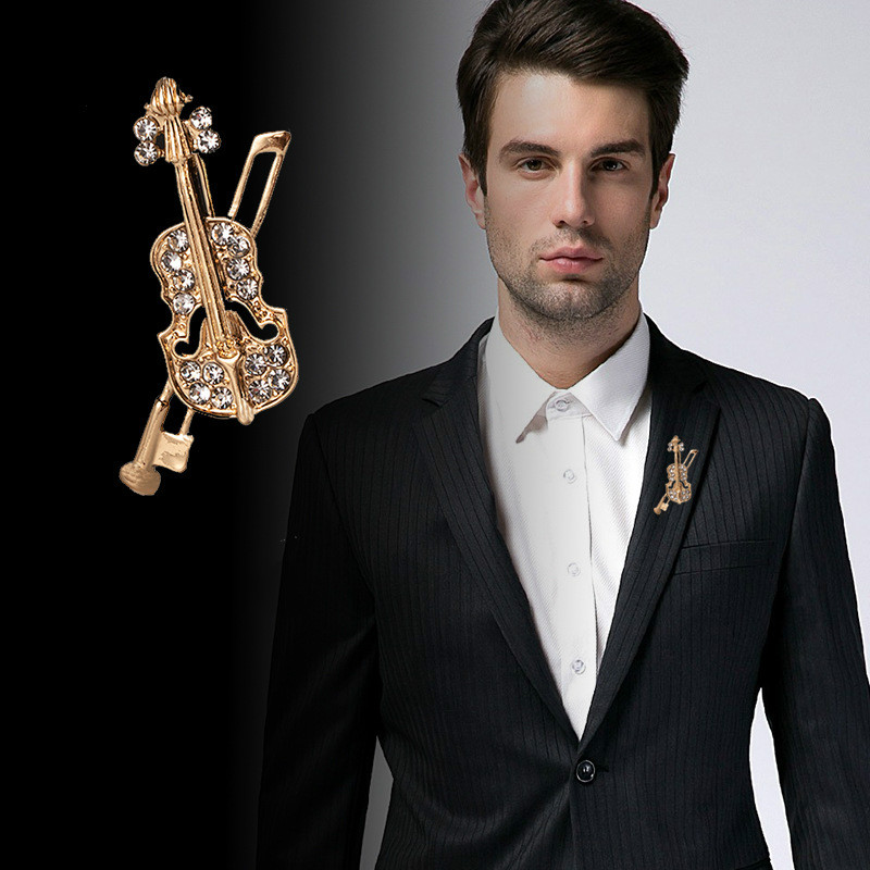 كريستال الكمان بروش مجوهرات فا - مراجعة Vintage Brooch Pin وسعره