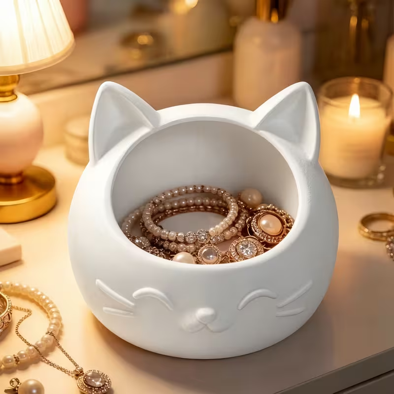 صندوق تخزين صغير على شكل قطة ك - مراجعة Jewelry Like Watches وسعره
