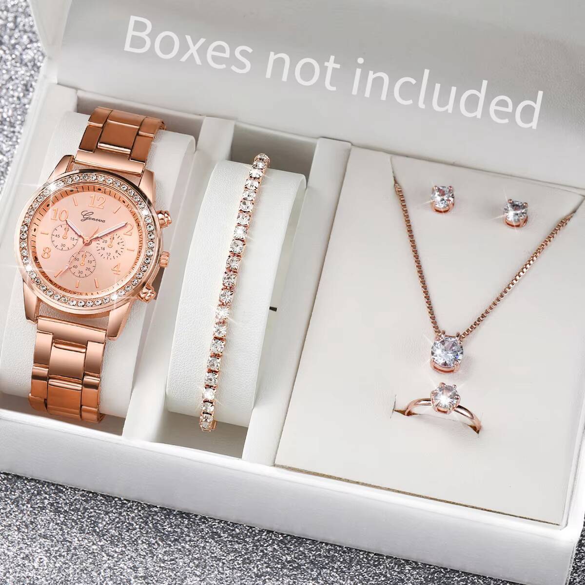 6 قطع/مجموعة ساعات نسائية أنيق - مراجعة Jewelry Watch Making وسعره