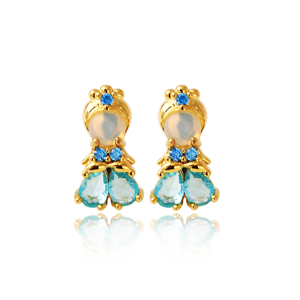 جميل الوردي كريستال الأميرة أق - مراجعة Opal Earrings Dangle وسعره