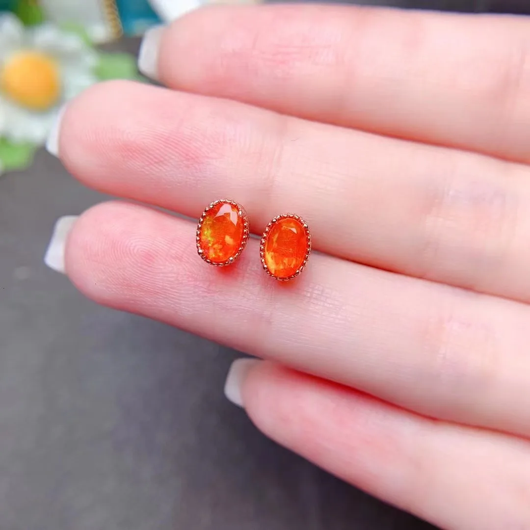 الطبيعية 4*6 مللي متر النار أو - مراجعة Opal Earrings Dangle وسعره