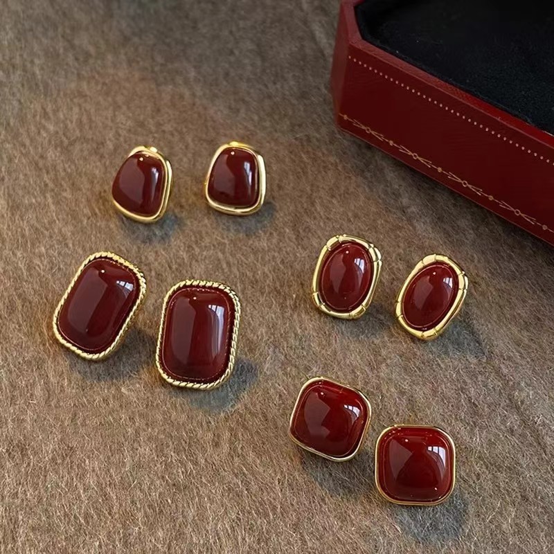 خمر المينا النبيذ الأحمر وأقرا - مراجعة Opal Earrings Dangle وسعره