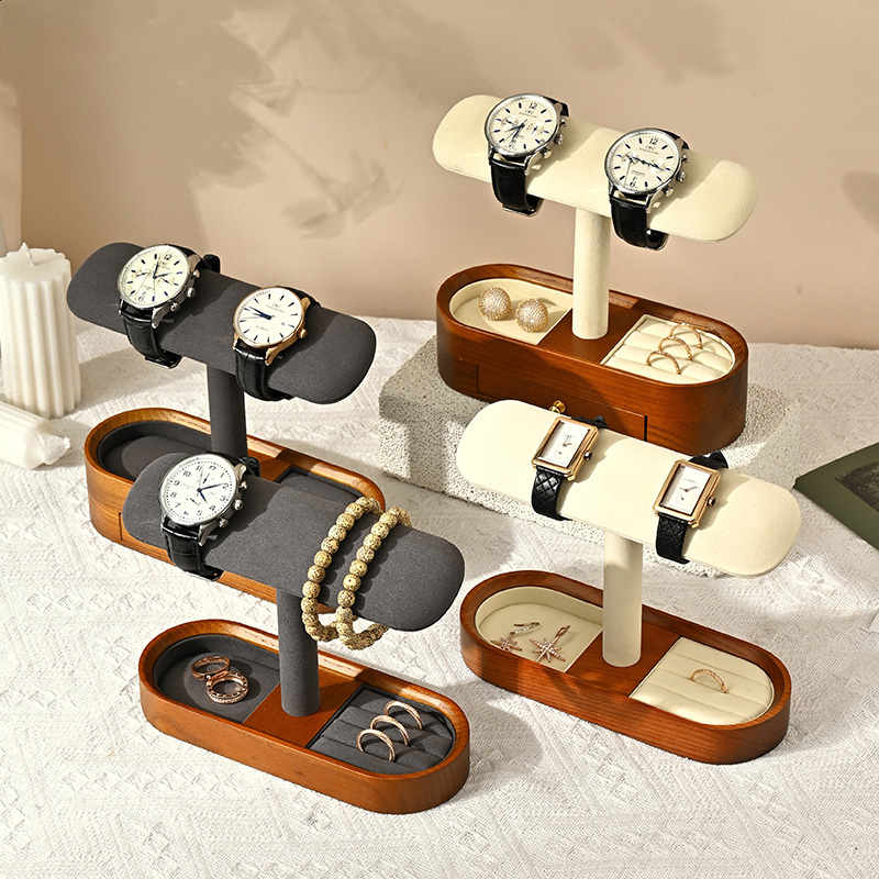 Oirlv خشب متين ساعة منظم الرف  - مراجعة Jewelry Like Watches وسعره