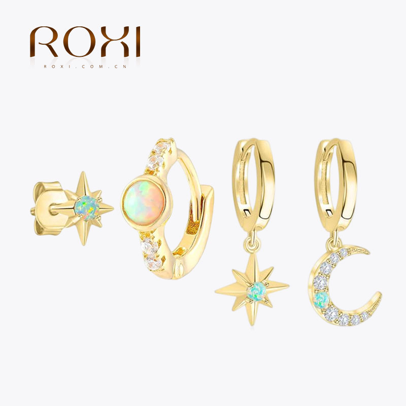 ROXI S925 فضة الطبيعية أوبال م - مراجعة Opal Earrings Dangle وسعره