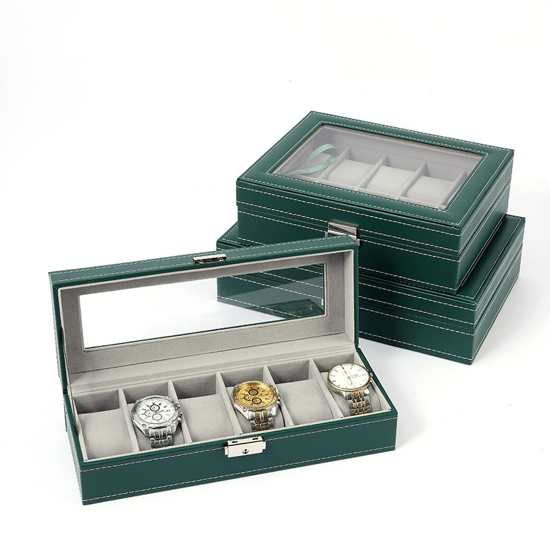 صندوق تخزين ساعات جلدي أوروبي، - مراجعة Jewelry Box With Watches وسعره