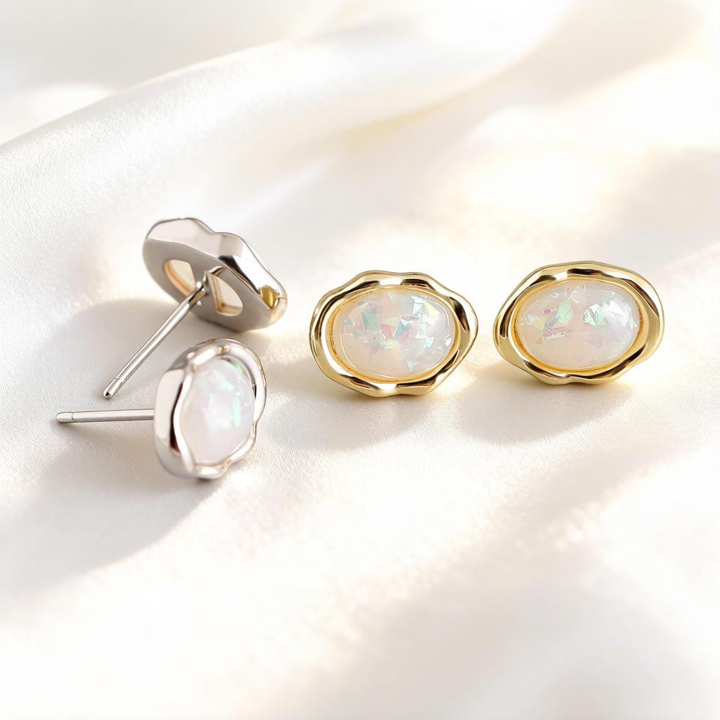 أقراط F.I.N.S من الفضة الإسترل - مراجعة Opal Earrings Dangle وسعره