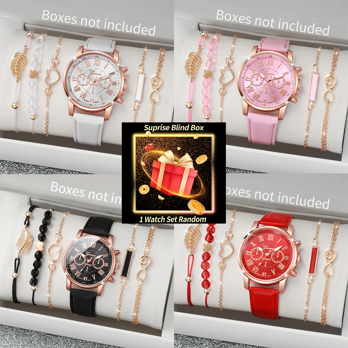 مجموعة ساعات نسائية مفاجئة في  - مراجعة Jewelry Watches & Accessories وسعره
