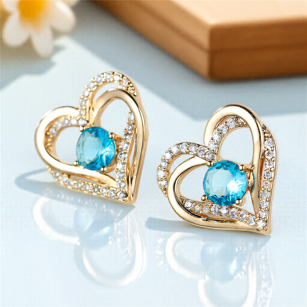 أقراط صغيرة من الزركون الأزرق  - مراجعة Opal Earrings Dangle وسعره