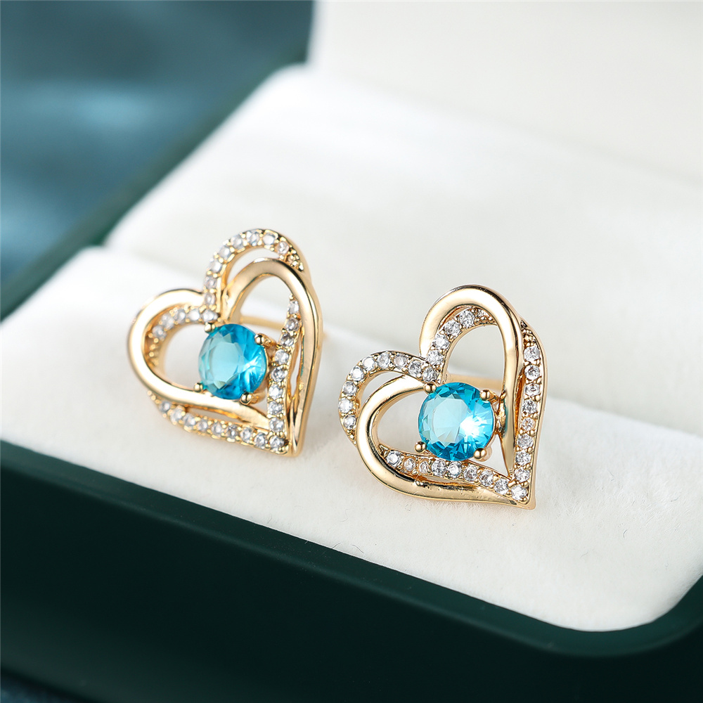 أقراط صغيرة من الزركون الأزرق  - مراجعة Opal Earrings Dangle وسعره