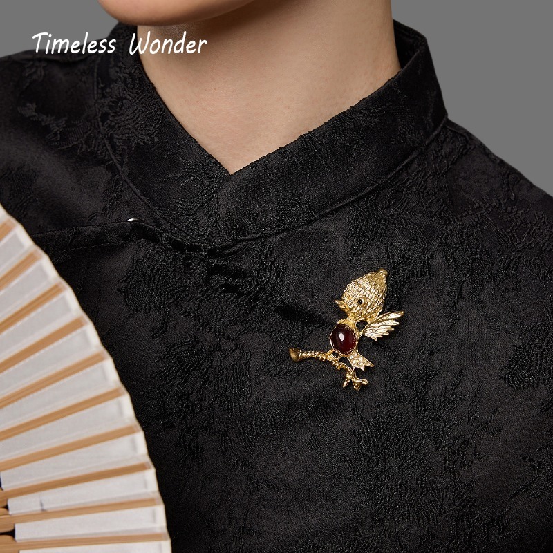 بروش على شكل طائر من الحجر الج - مراجعة Vintage Brooch Pin وسعره