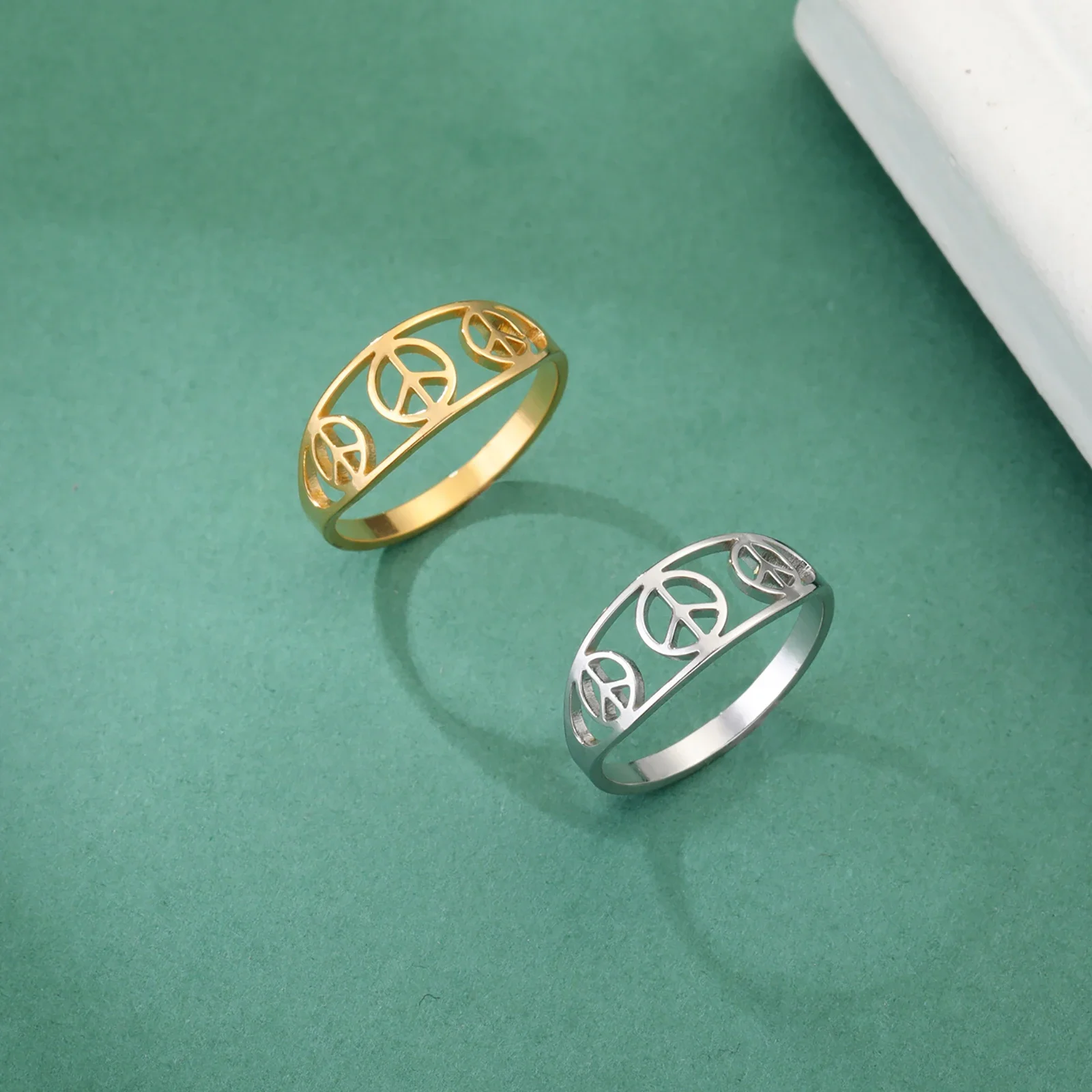 خواتم رمز السلام من الفولاذ ال - مراجعة Pacific Jewelry & Watches Los Angeles وسعره