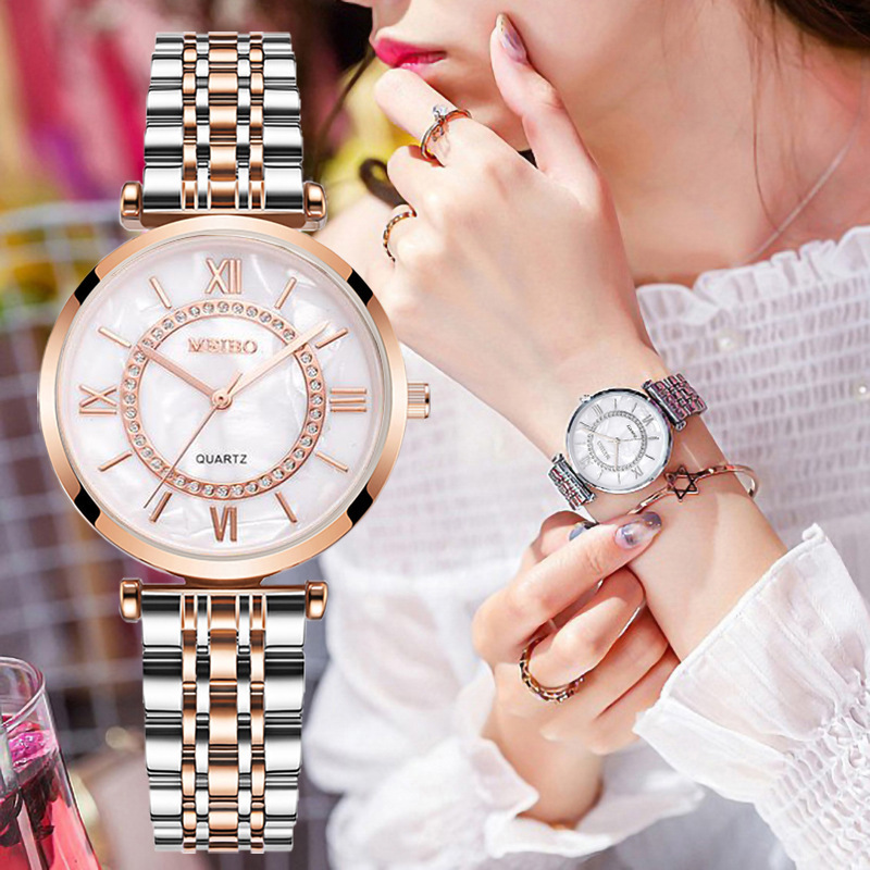 فاخر كريستال نساء ساعات يد الع - مراجعة Jewelry Diamond Watches وسعره