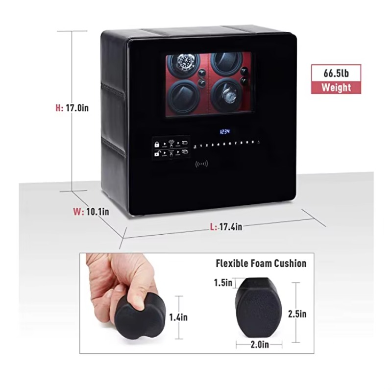صندوق فاخر لحفظ ولف الساعات بـ - مراجعة Jewelry Box With Watches وسعره