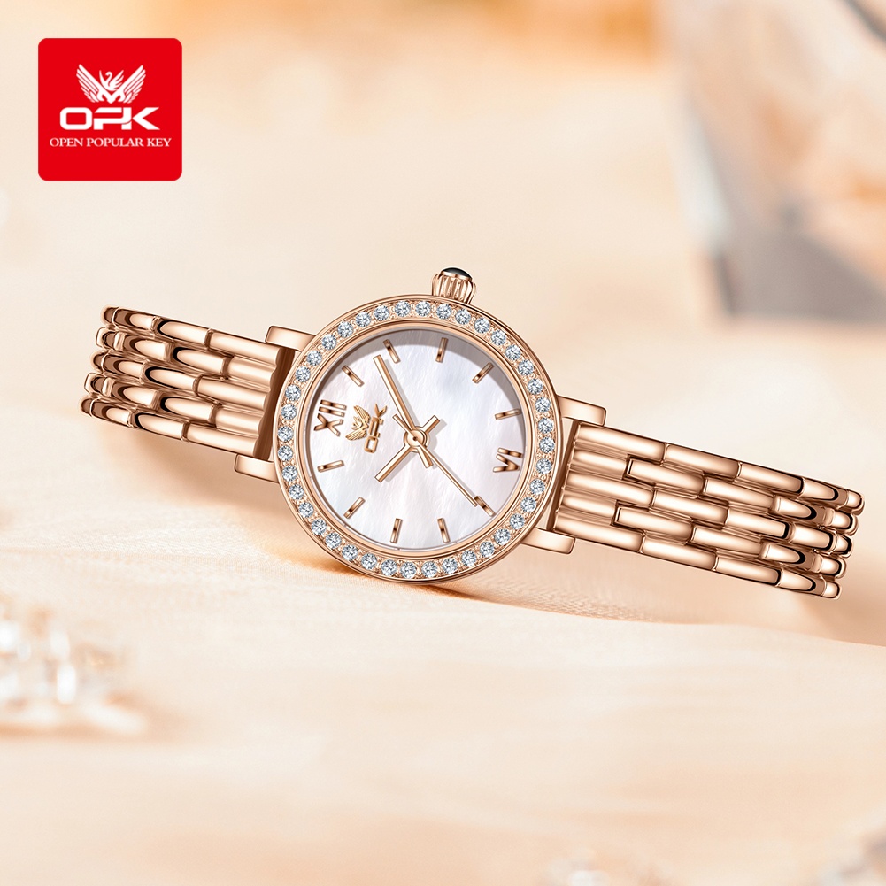 ساعة OPK 6063 الفاخرة للنساء ب - مراجعة Jewelry Diamond Watches وسعره