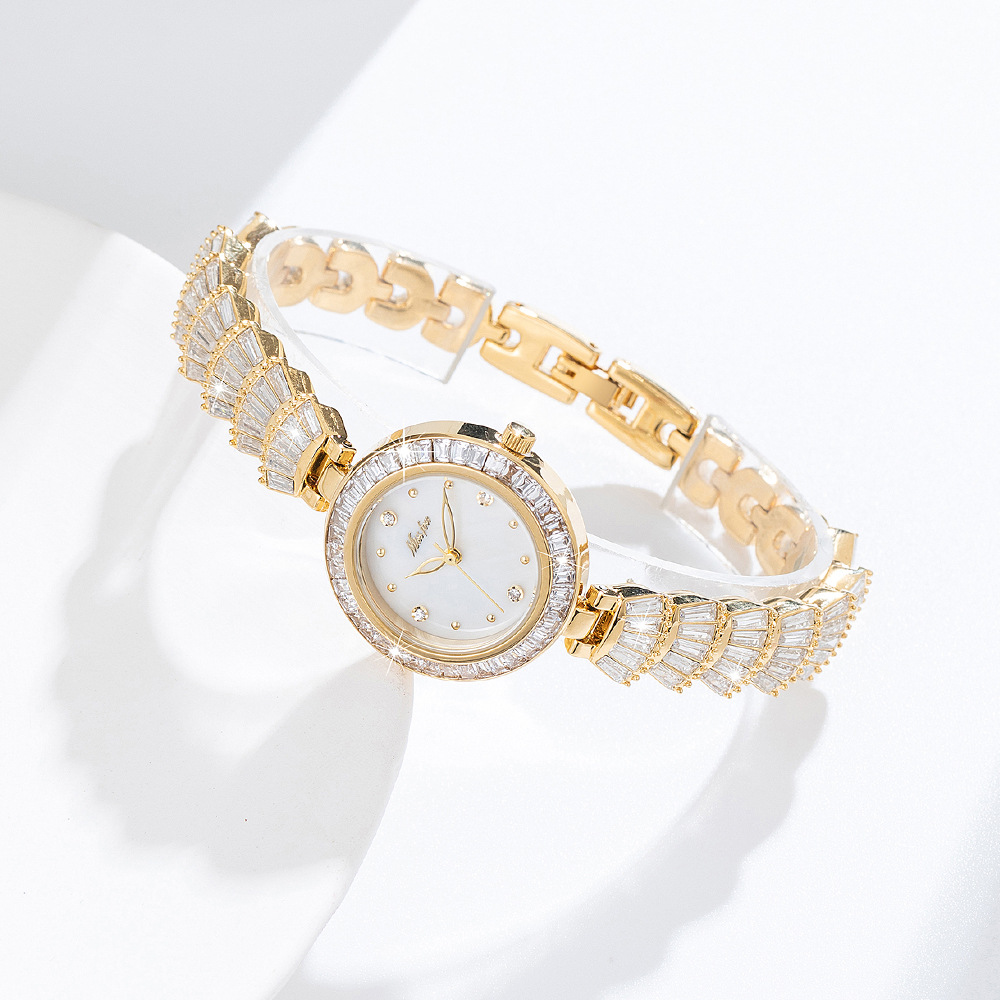 ساعة كوارتز فاخرة فرنسية خفيفة - مراجعة Jewelry Diamond Watches وسعره