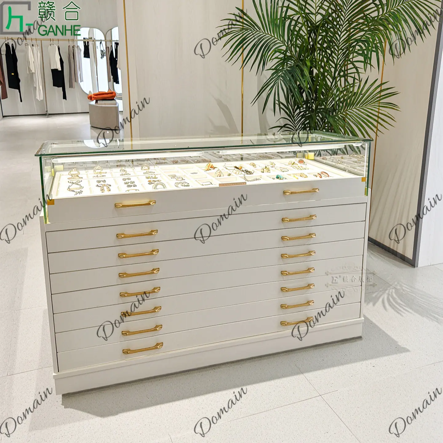 خزانة عرض زجاجية فاخرة متعددة  - مراجعة Jewelry Watches & Accessories وسعره