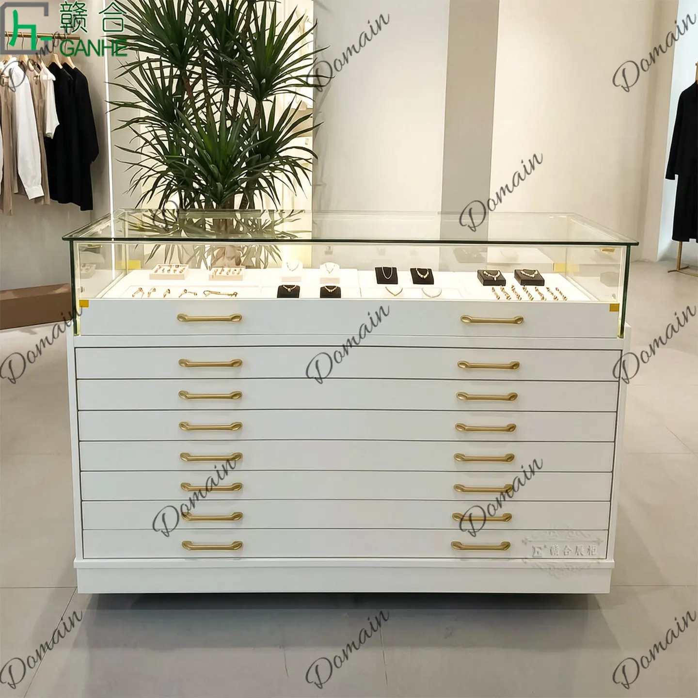 خزانة عرض زجاجية فاخرة متعددة  - مراجعة Jewelry Watches & Accessories وسعره