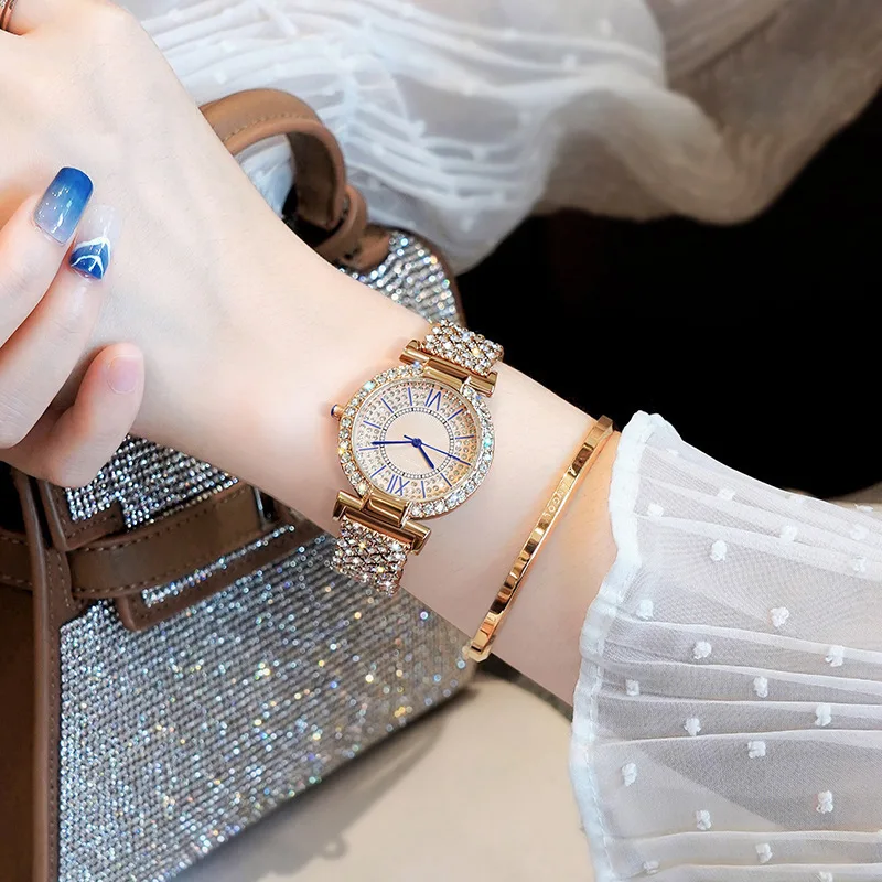 ساعة يد نسائية كوارتز مرصعة با - مراجعة Jewelry Diamond Watches وسعره